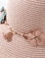 Fashion Pink Tether Flower Sun Hat