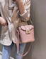 Fashion Pink Bucket Hand Chain:shoulder Diagonal Package