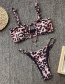 Fashion Pink19136 Split Swimsuit Leopard Bikini
