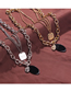 Fashion Gold Alloy Chain Black Resin Multi-layer Necklace