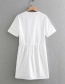 Fashion White Poplin Dress