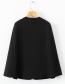 Fashion Black Split Cloak Small Suit