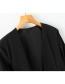 Fashion Black Split Cloak Small Suit