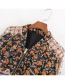 Fashion Color Floral Printed Stand Collar Zip Jacket