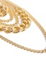Fashion Gold Multi-layer Tassel Necklace
