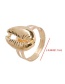 Fashion Gold Alloy Shell Adjustable Ring