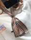 Fashion Camel Houndstooth Multifunctional Small Scarf