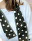 Fashion Black Polka Dot Double-sided Scarf