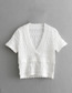 Fashion White Knitted Top