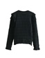 Fashion Black Laminated Decorative Sweater