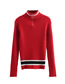Fashion Red Small High Collar Bottoming Sweater