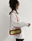 Fashion Red Transparent Shoulder Messenger Bag