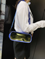 Fashion Blue Transparent Shoulder Messenger Bag