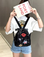 Fashion Black Sequined Shoulder Backpack