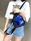 Fashion Blue Sequined Shoulder Backpack