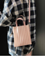 Fashion Pink Crossbody Jelly Stripe Shoulder Bag