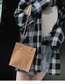 Fashion Khaki Handbag Slung Chain Shoulder Bag