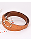 Fashion Brown Alloy Pu Leather Brown Belt