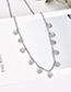 Fashion Four-leaf Clover Alloy Silver Necklace