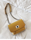 Fashion Yellow Jelly Transparent Chain Messenger Bag