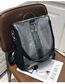 Fashion Black Sequined Mesh Backpack