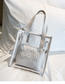 Fashion Creamy-white Transparent Diagonal Single Shoulder Jelly Child Handbag
