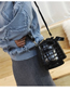 Fashion Black Portable Wide Shoulder Strap Diagonal Shoulder Bag