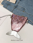 Fashion Pink Mermaid Tail Sequined Crossbody Shoulder Bag