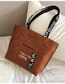 Fashion Khaki Soft Leather Shoulder Bag