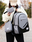 Fashion Navy Three-piece Backpack