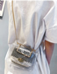 Fashion Black Handbag Shoulder Slung Chain Jelly Transparent Package