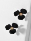 Fashion Black Spray Paint Earrings