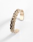 Fashion Gold Alloy Relief Weaving Bracelet