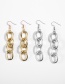 Fashion Two Cross Gold Cross Chain Stud Earrings