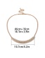 Fashion White K U-shaped Alloy Diamond Necklace