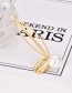 Fashion Gold Alloy Pearl Shell Hairpin