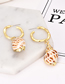 Fashion Gold Alloy Conch Earrings