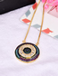 Fashion Color Copper Inlaid Zirconium Round Color Necklace
