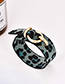 Fashion Leopard Khaki Alloy Pu Animal Print Bracelet