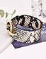 Fashion Crocodile Pattern White Alloy Pu Animal Print Bracelet