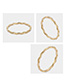 Fashion Gold Geometric Wavy Ring