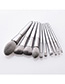 Fashion Silver 10 - Elegant Silver - High-end - Micro-crystal Makeup Brush