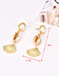 Fashion Gold Pearl Crab Claw Shell Earrings