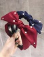 Fashion Sapphire Beaded Bow Wide Side With Toothed Anti-skid Headband