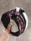 Fashion Rose Red Sequined Wide-brimmed Headband