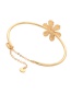 Fashion Gold Diamond Small Flower Opening Bracelet