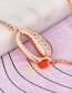 Fashion Rose Gold Copper Inlaid Zircon Shell Bracelet