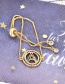 Fashion Gold Copper Inlaid Zircon Round Letter Bracelet J