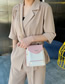 Fashion Pink Shoulder Slung Rivet Chain Bag