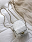 Fashion White Luggage Shoulder Rhombic Crossbody Backpack